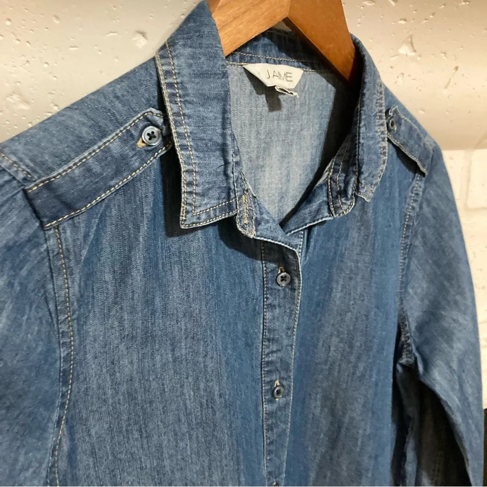 Jaime Demim Chambray Dress Sixe Small S - Picture 3 of 9